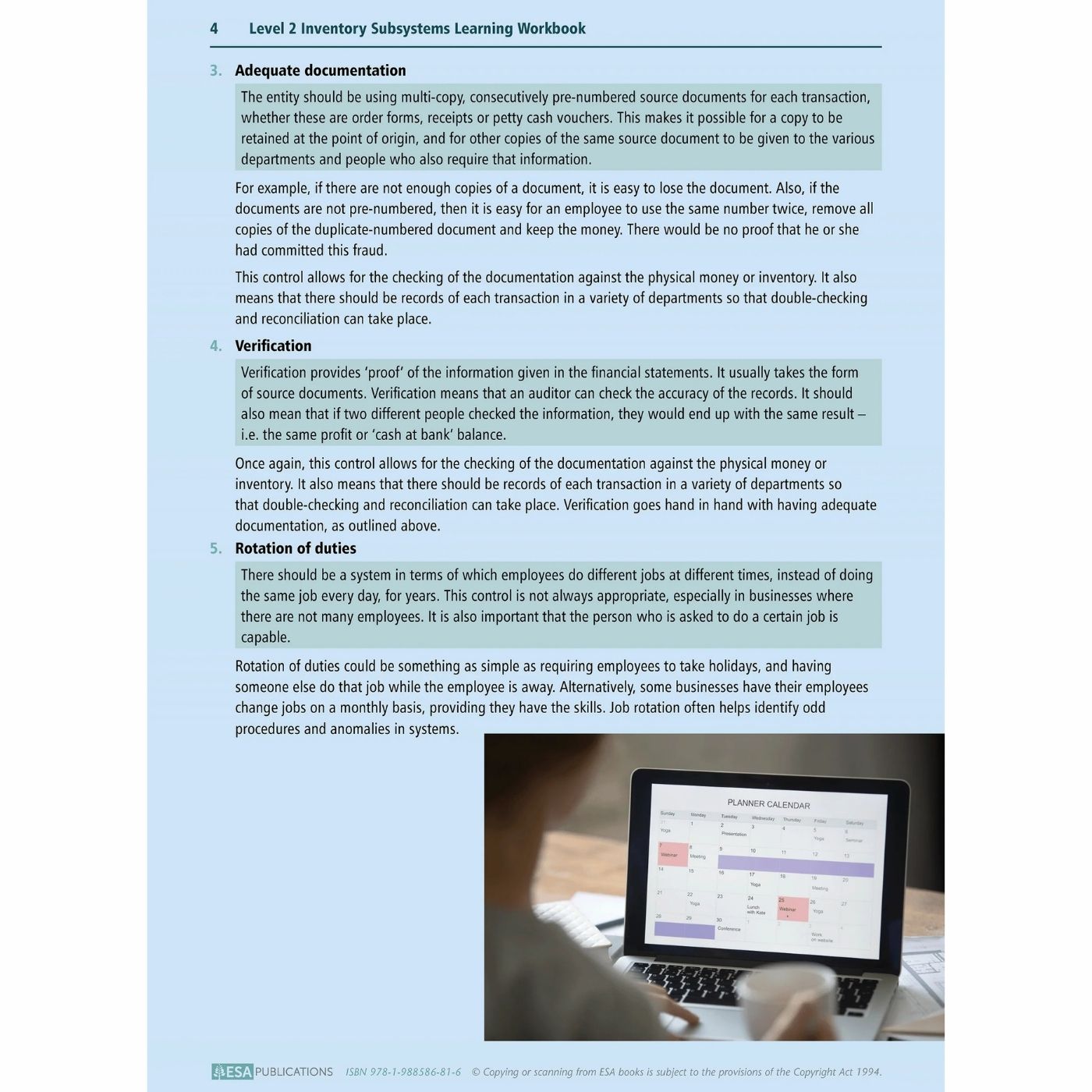 Learnwell Level 2 Inventory Subsystems 2.7 Workbook | NCEA