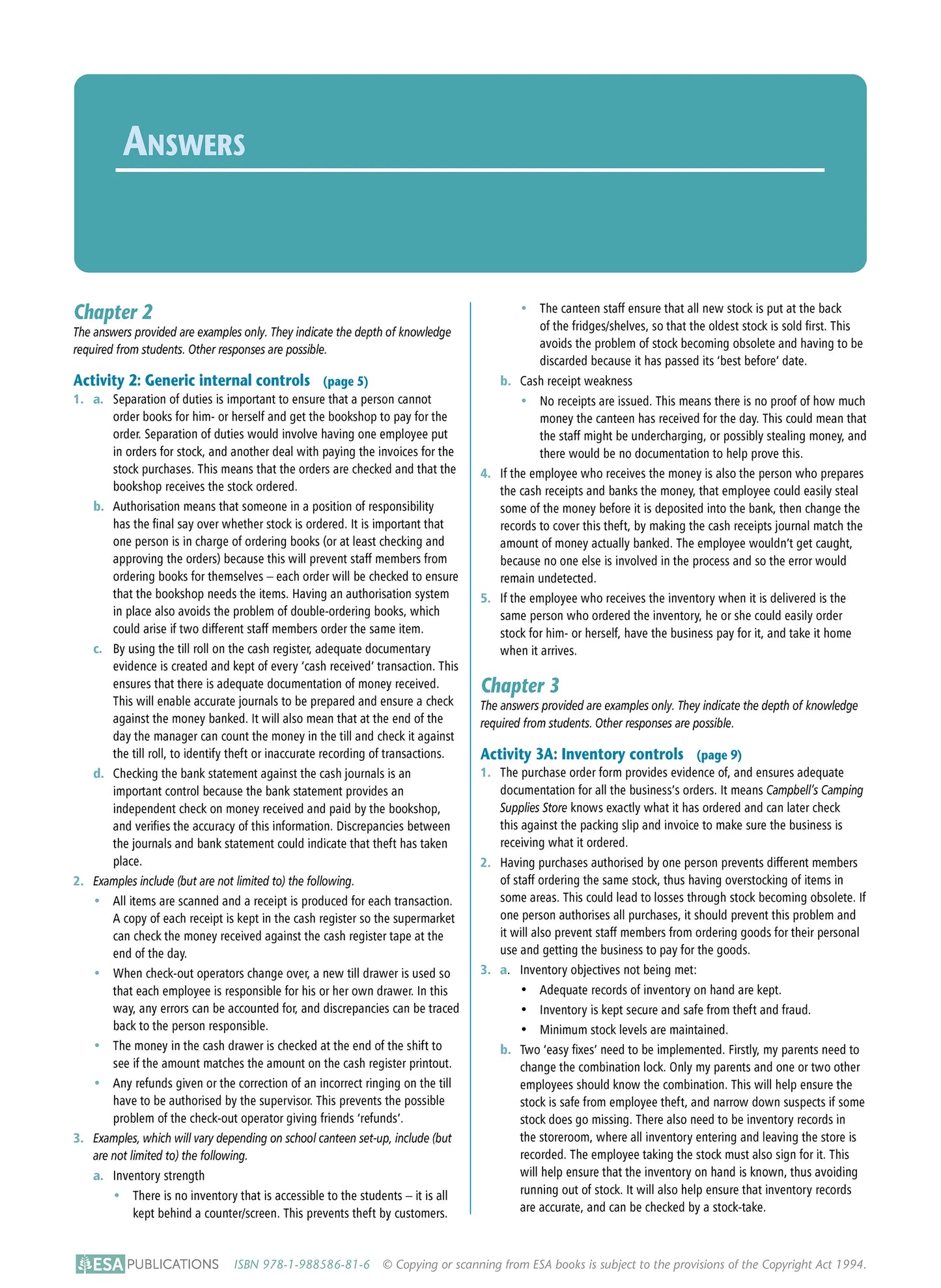 Learnwell Level 2 Inventory Subsystems 2.7 Workbook | NCEA