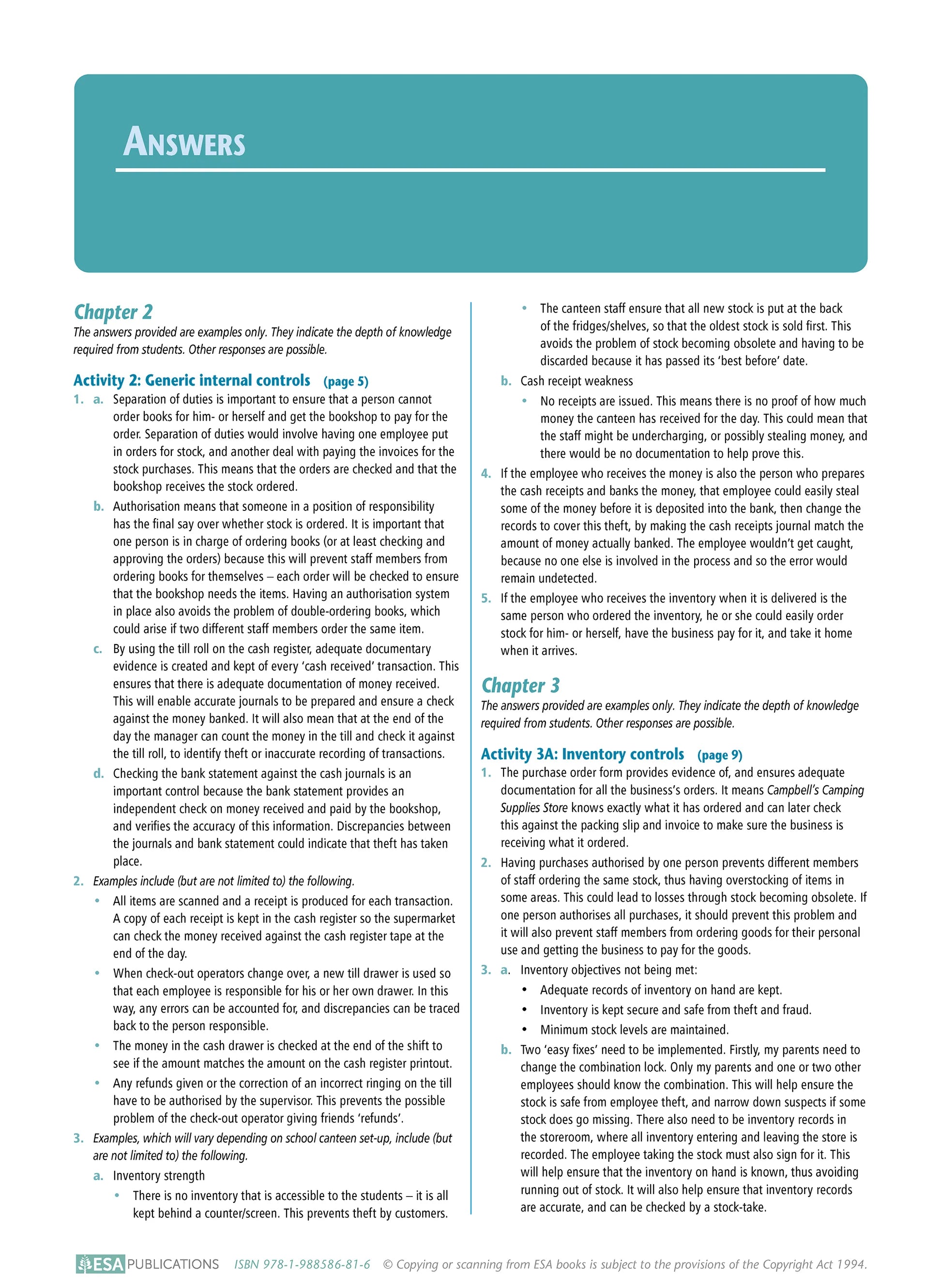 Learnwell Level 2 Inventory Subsystems 2.7 Workbook | NCEA