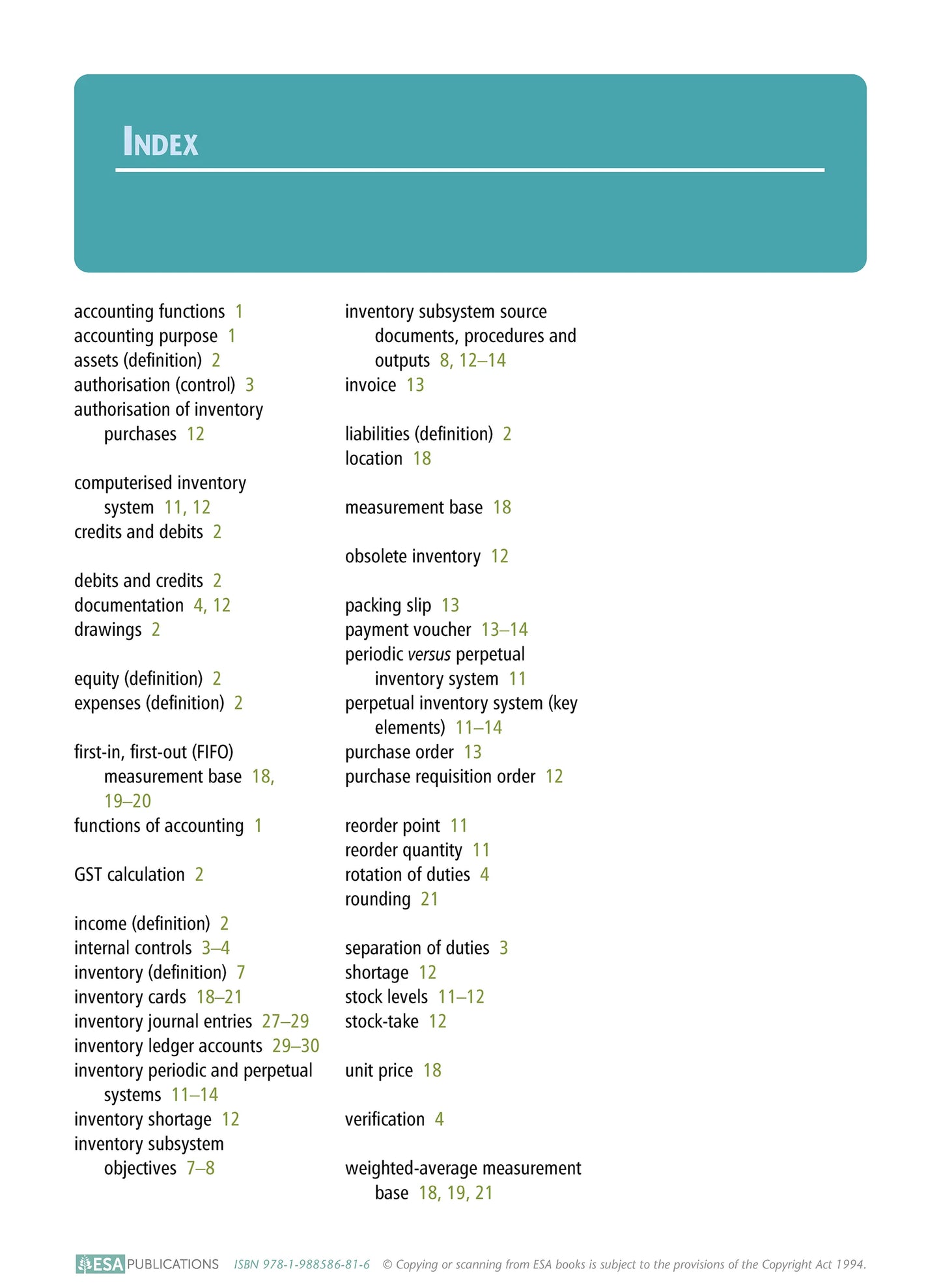 Learnwell Level 2 Inventory Subsystems 2.7 Workbook | NCEA