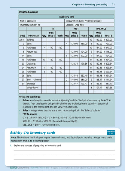 Learnwell Level 2 Inventory Subsystems 2.7 Workbook | NCEA