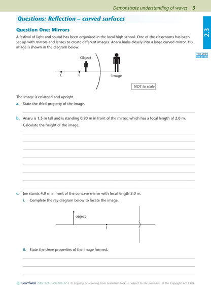 Learnwell Level 2 Physics AME Workbook - NCEA Level 2 Study Guide