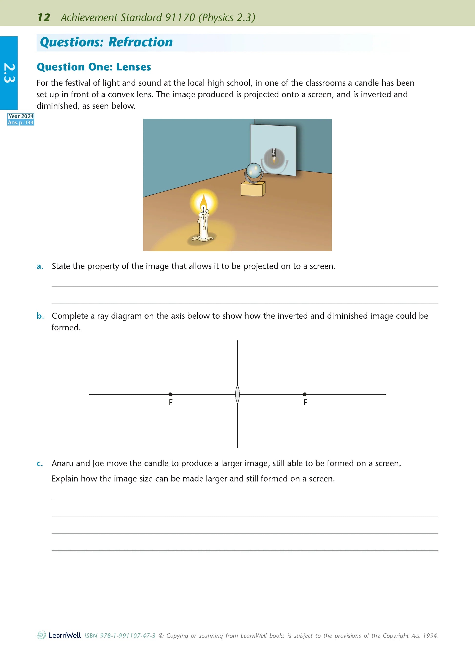Learnwell Level 2 Physics AME Workbook - NCEA Level 2 Study Guide