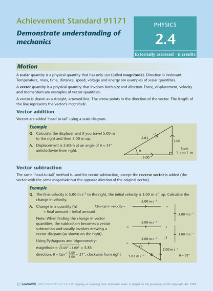Learnwell Level 2 Physics AME Workbook - NCEA Level 2 Study Guide