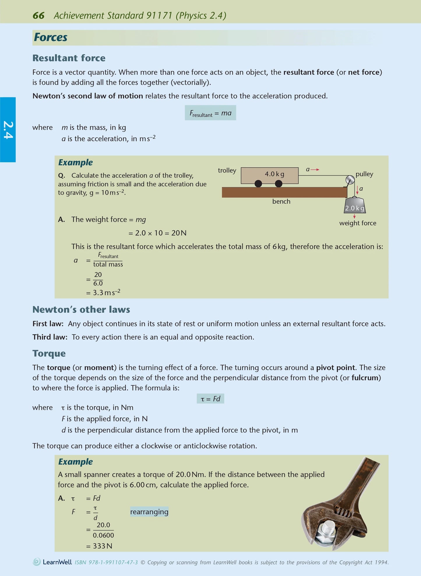 Learnwell Level 2 Physics AME Workbook - NCEA Level 2 Study Guide