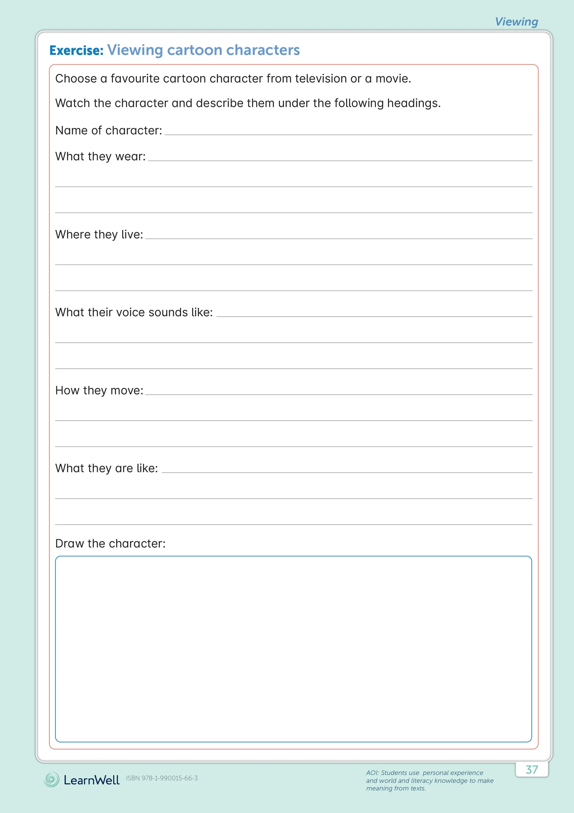 Learnwell Year 4 English Start Right Workbook