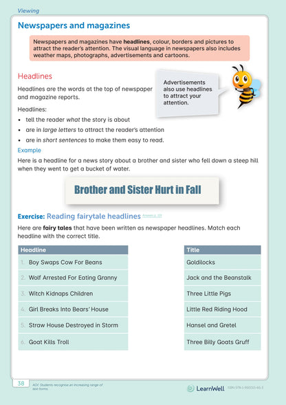 Learnwell Year 4 English Start Right Workbook