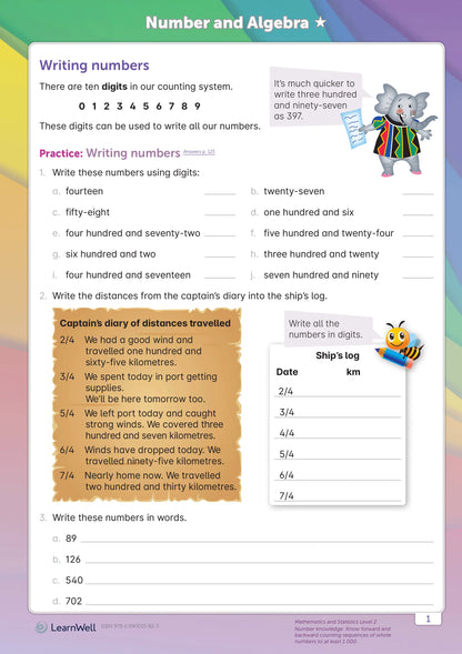 Learnwell Year 4 Mathematics Start Right Workbook