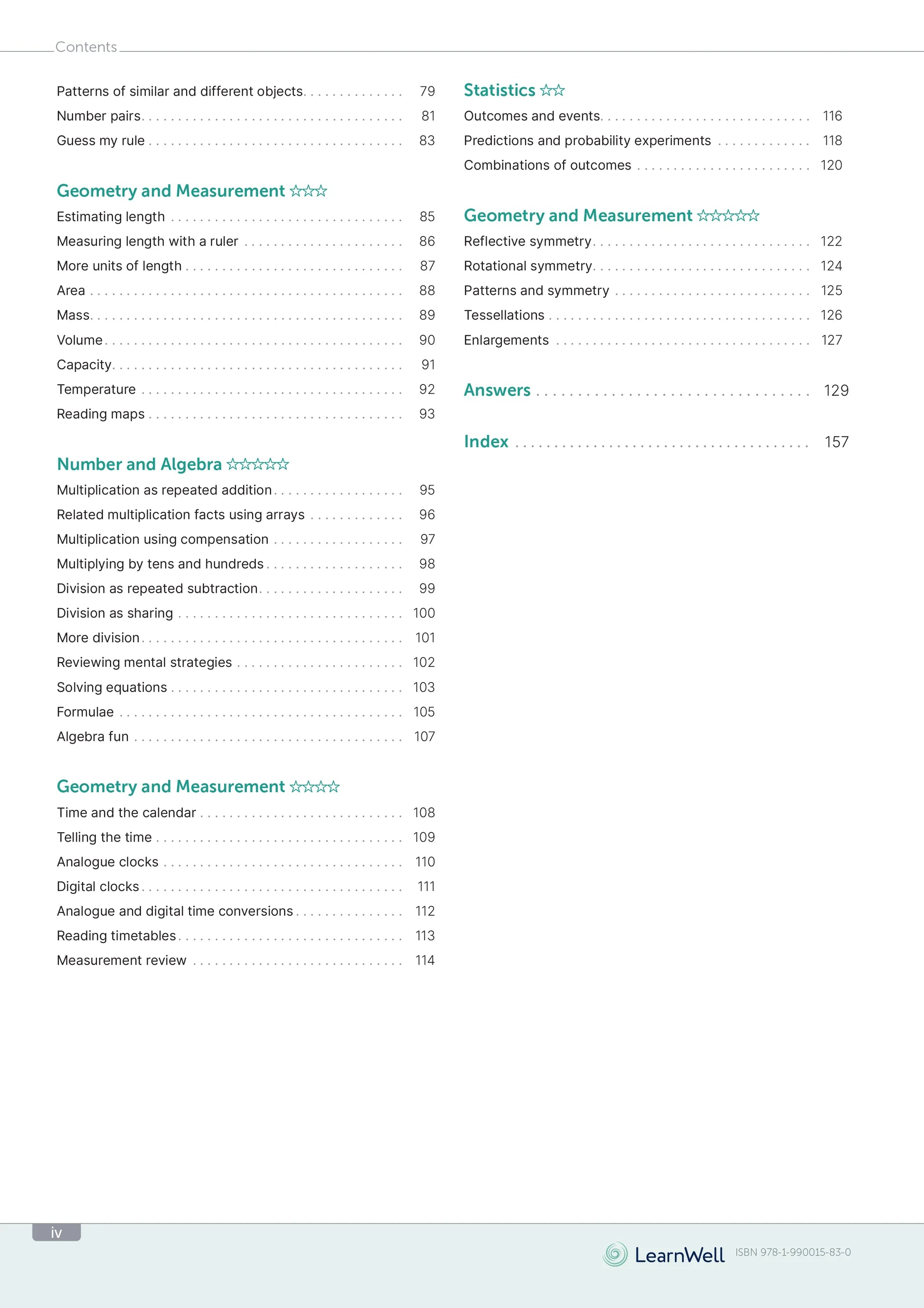 Learnwell Year 5 Mathematics Start Right Workbook