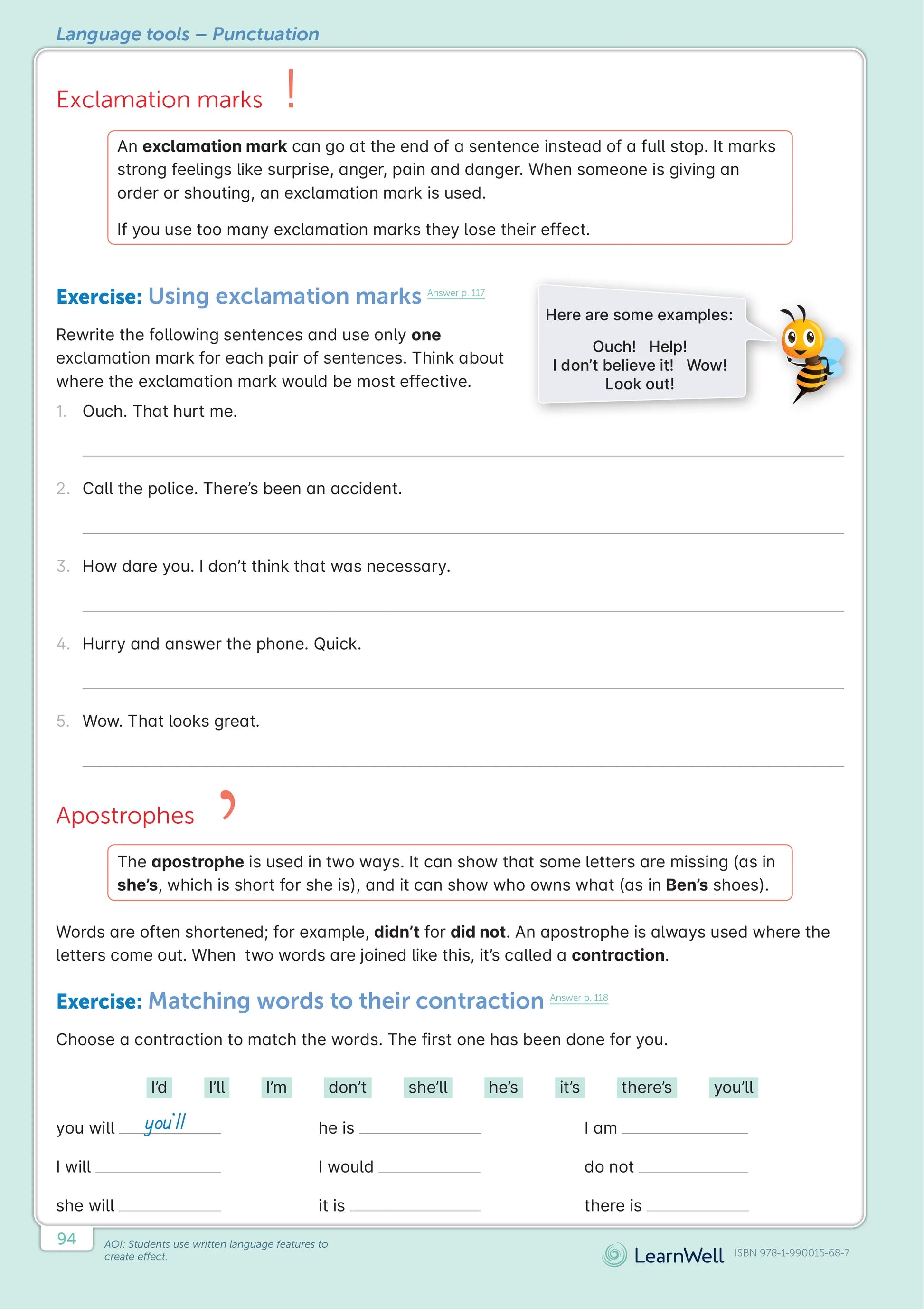 Learnwell Year 6 English Start Right Workbook Raymond Huber