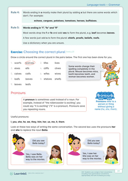 Learnwell Year 6 English Start Right Workbook Raymond Huber