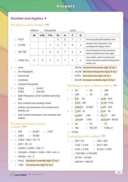Learnwell Year 6 Mathematics Start Right Workbook