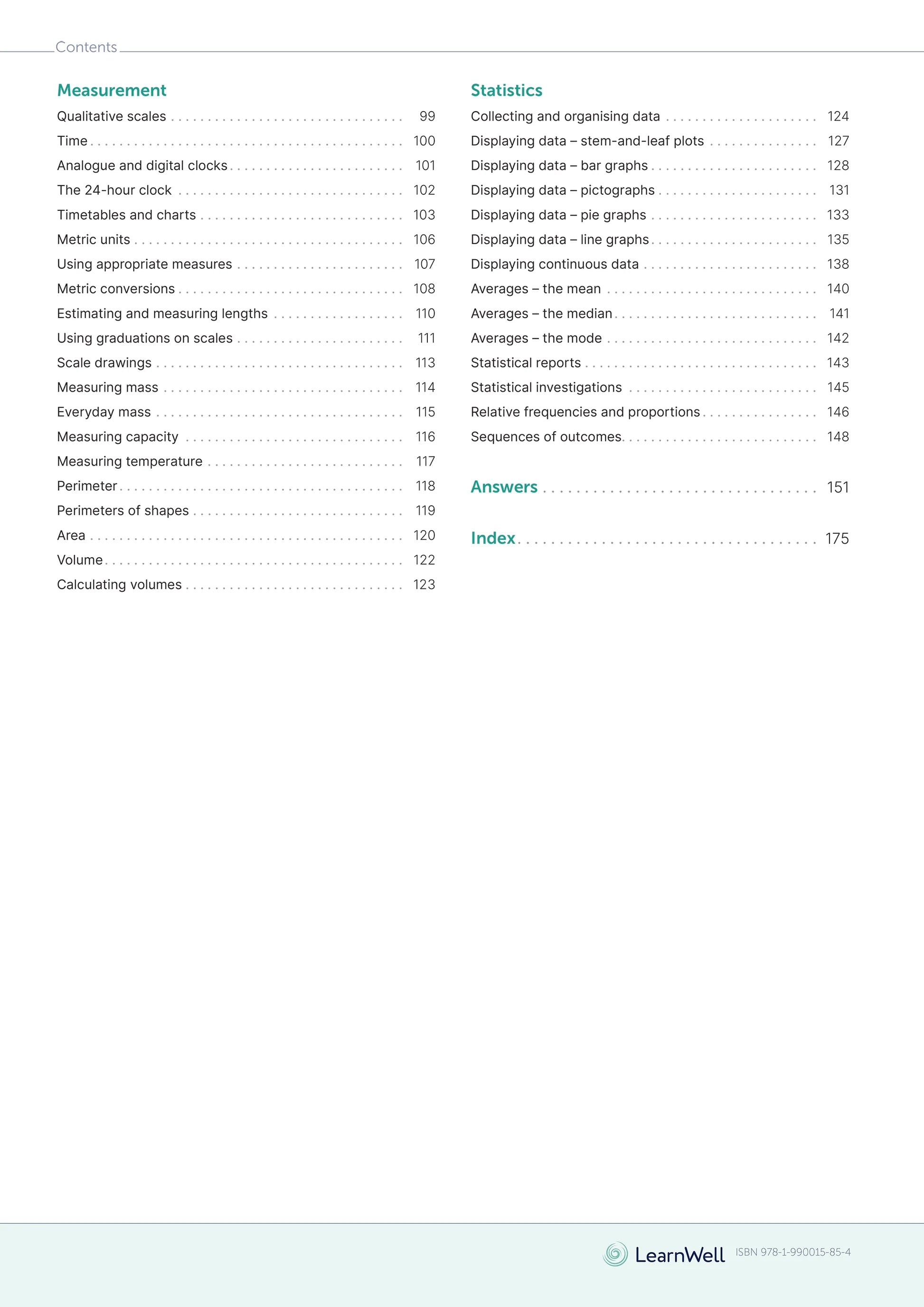 Learnwell Year 7 Mathematics Start Right Workbook