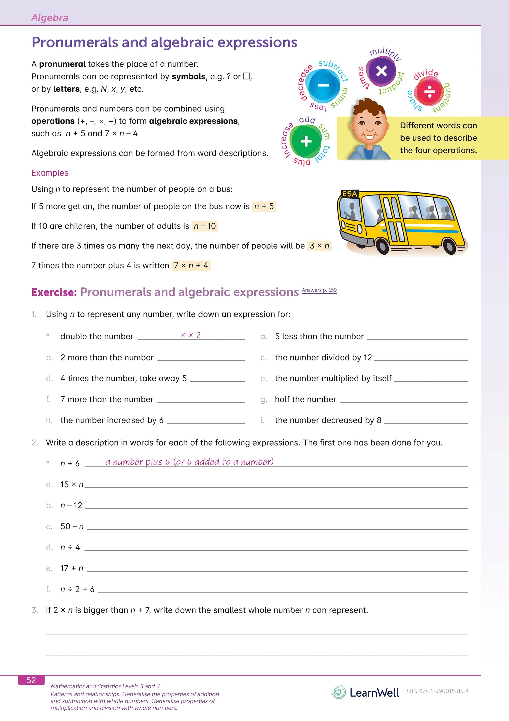 Learnwell Year 7 Mathematics Start Right Workbook