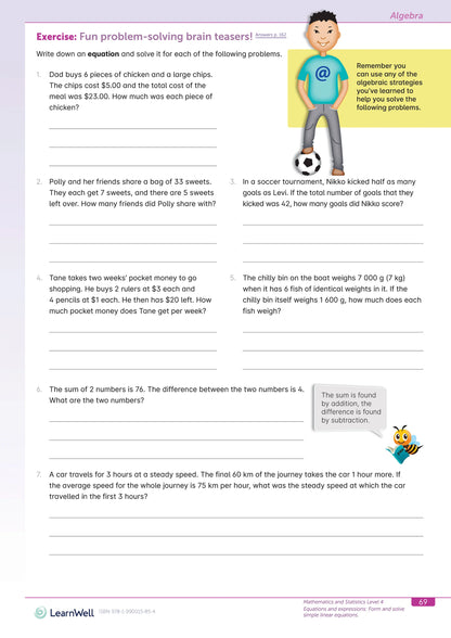 Learnwell Year 7 Mathematics Start Right Workbook
