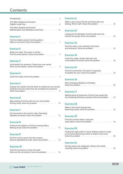 Learnwell Year 8 Logic and Problem Solving Start Right Workbook