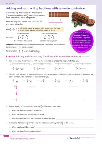 Learnwell Year 8 Mathematics Start Right Workbook