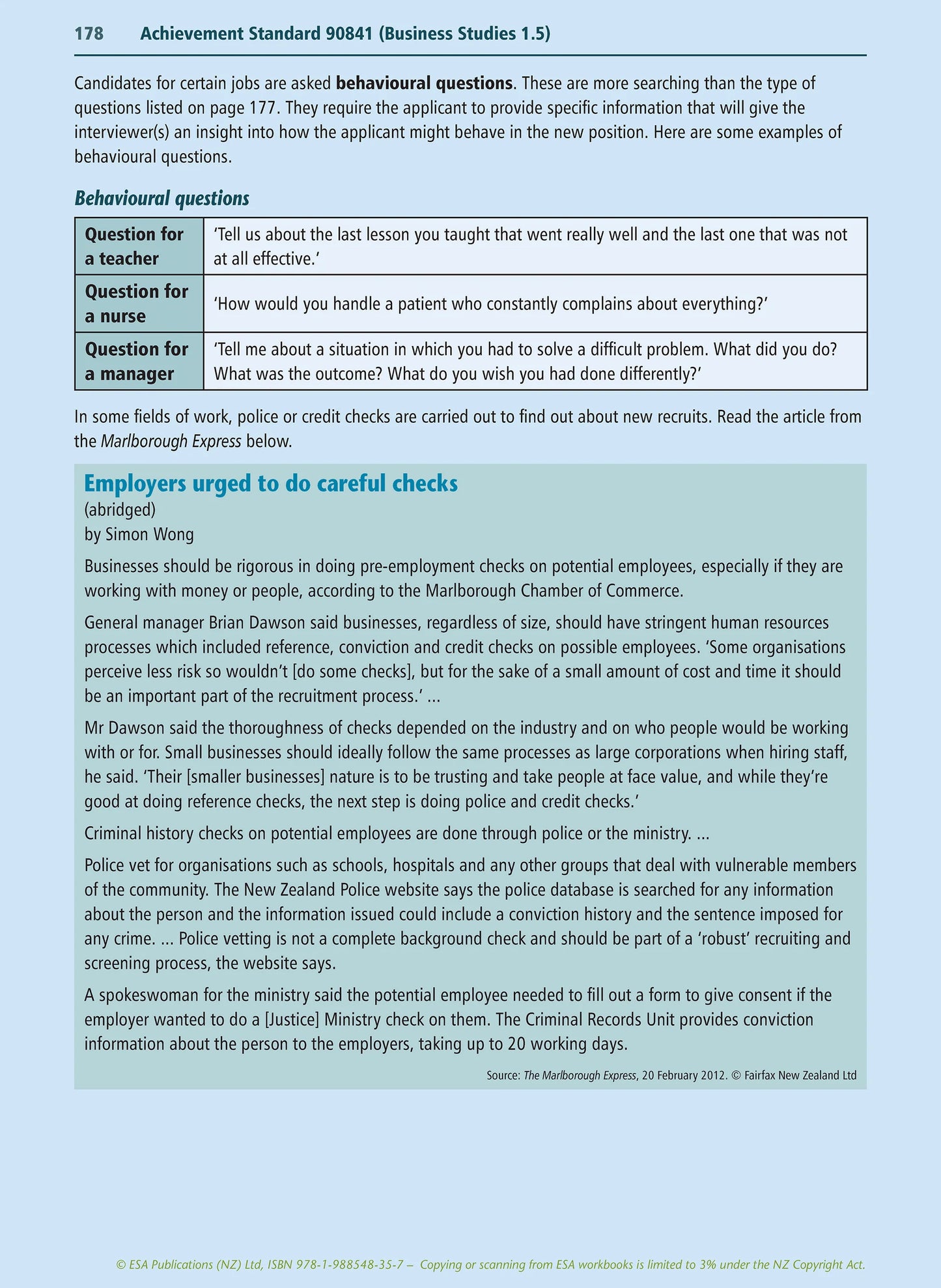 Learnwell Level 1 Business Studies Learning Workbook for NCEA Level 1 students by Jennie England