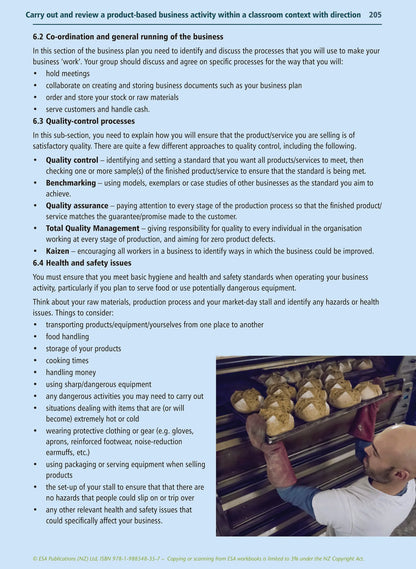 Learnwell Level 1 Business Studies Learning Workbook for NCEA Level 1 students by Jennie England