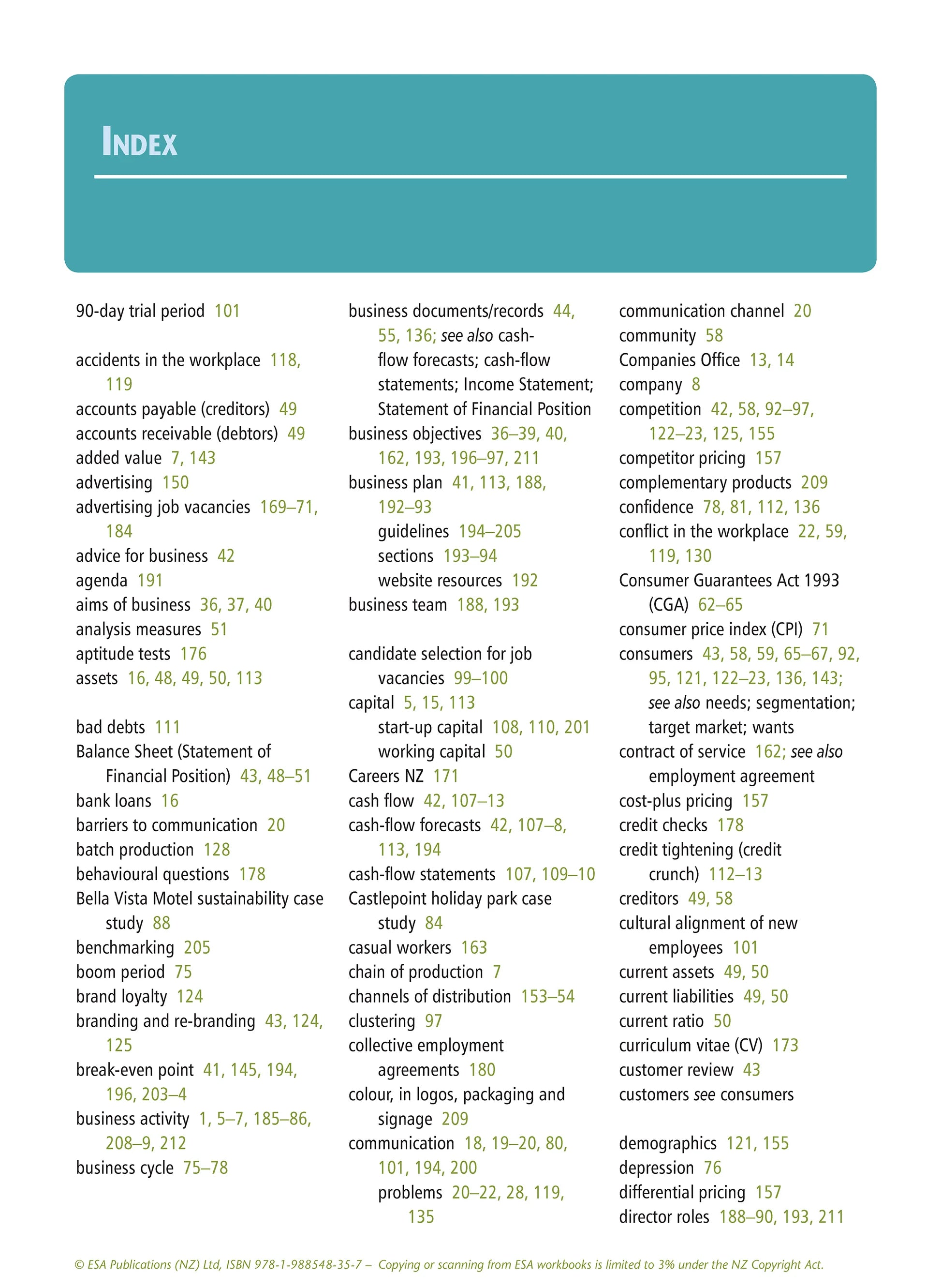 Learnwell Level 1 Business Studies Learning Workbook for NCEA Level 1 students by Jennie England