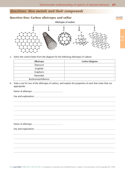 Learnwell Level 1 Chemistry AME Workbook – NCEA Study Guide NZ