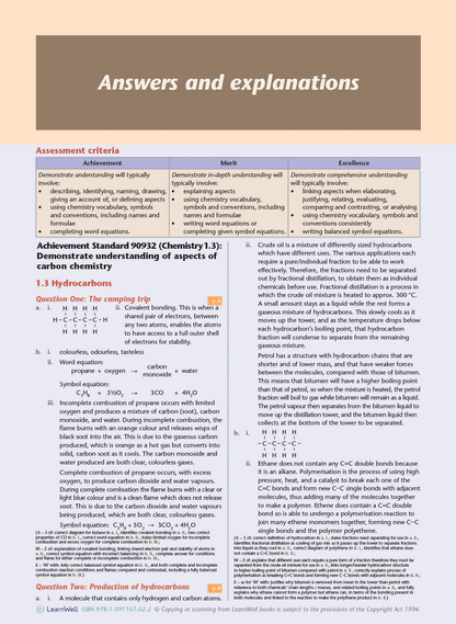 Learnwell Level 1 Chemistry AME Workbook – NCEA Study Guide NZ