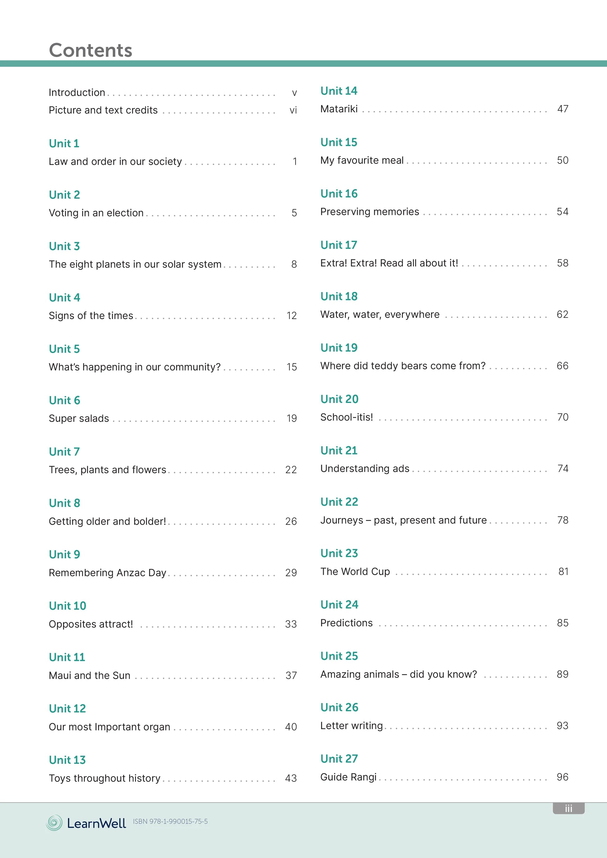 Learnwell Year 5 Homework Start Right Workbook