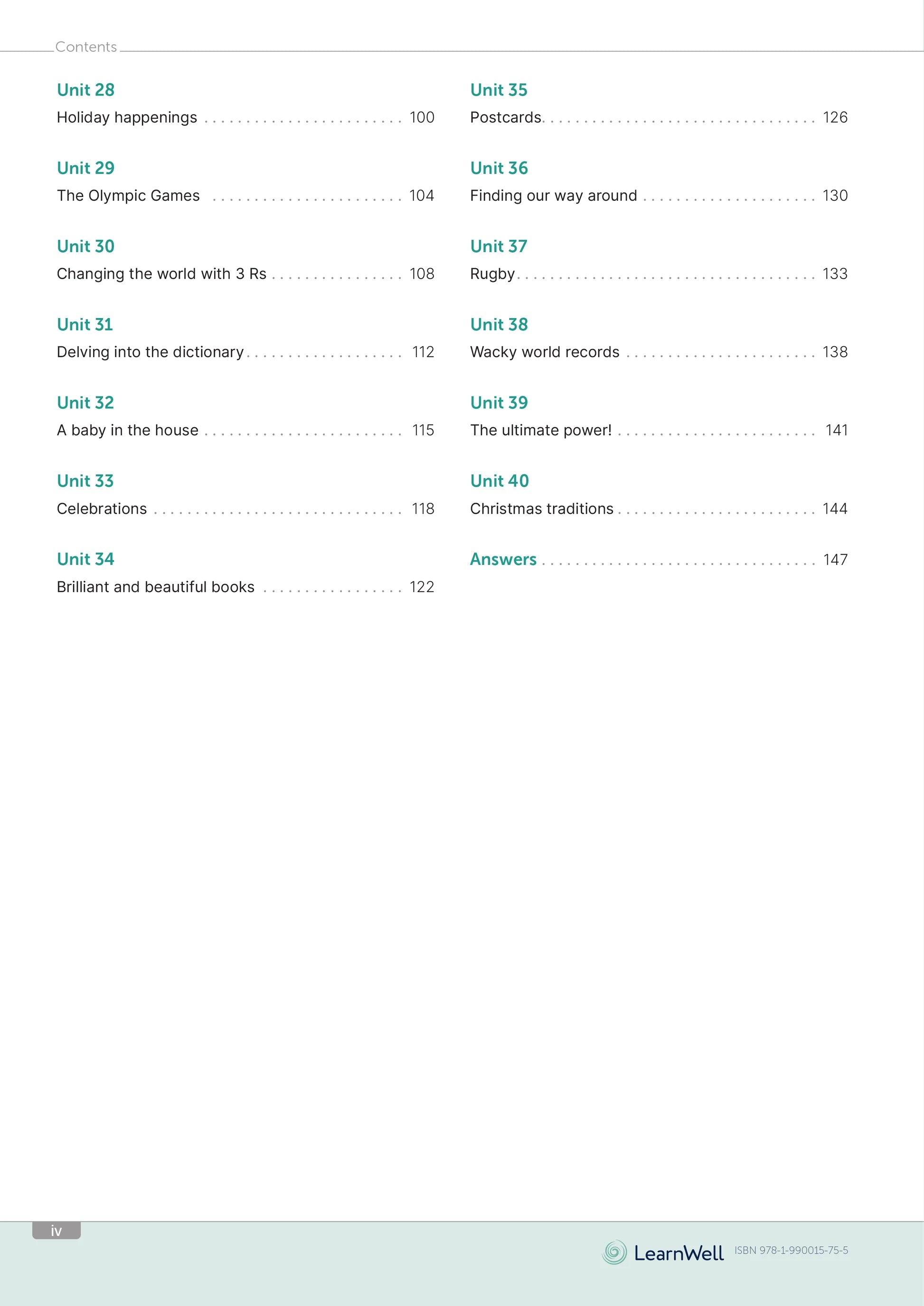 Learnwell Year 5 Homework Start Right Workbook