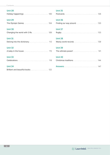 Learnwell Year 5 Homework Start Right Workbook