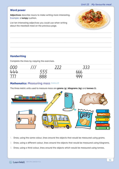 Learnwell Year 5 Homework Start Right Workbook