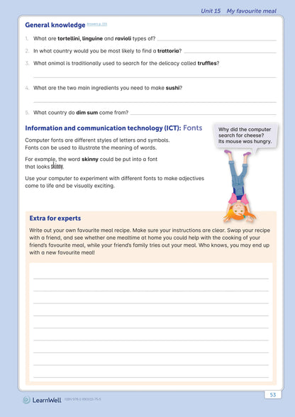 Learnwell Year 5 Homework Start Right Workbook