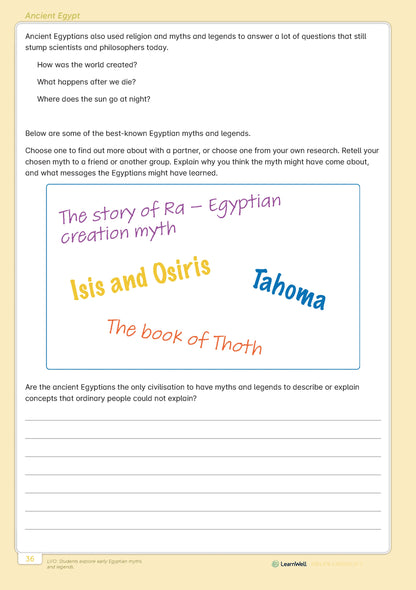 LearnWell Year 6 Social Studies Start Right Workbook