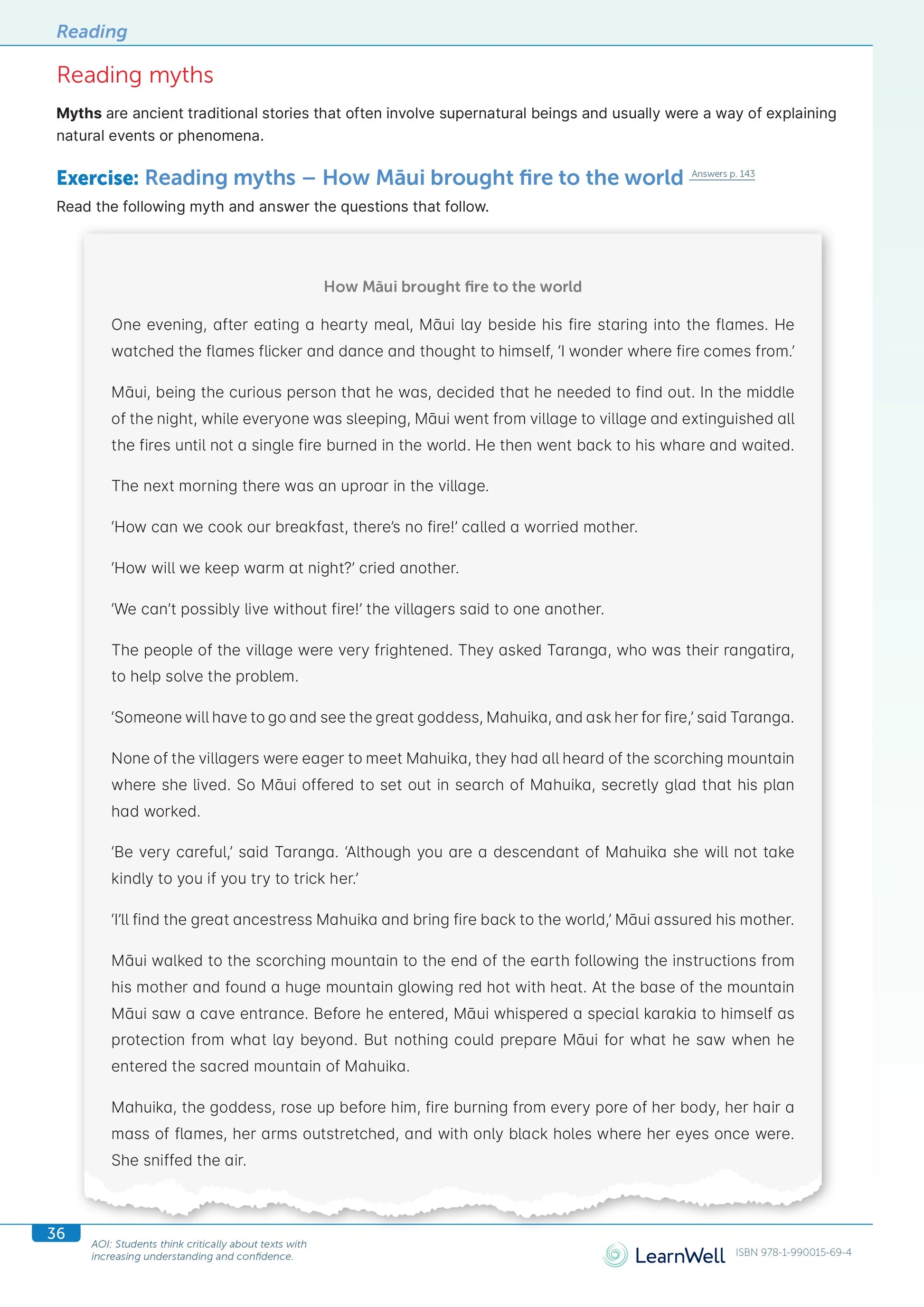 Learnwell Year 7 English Start Right Workbook