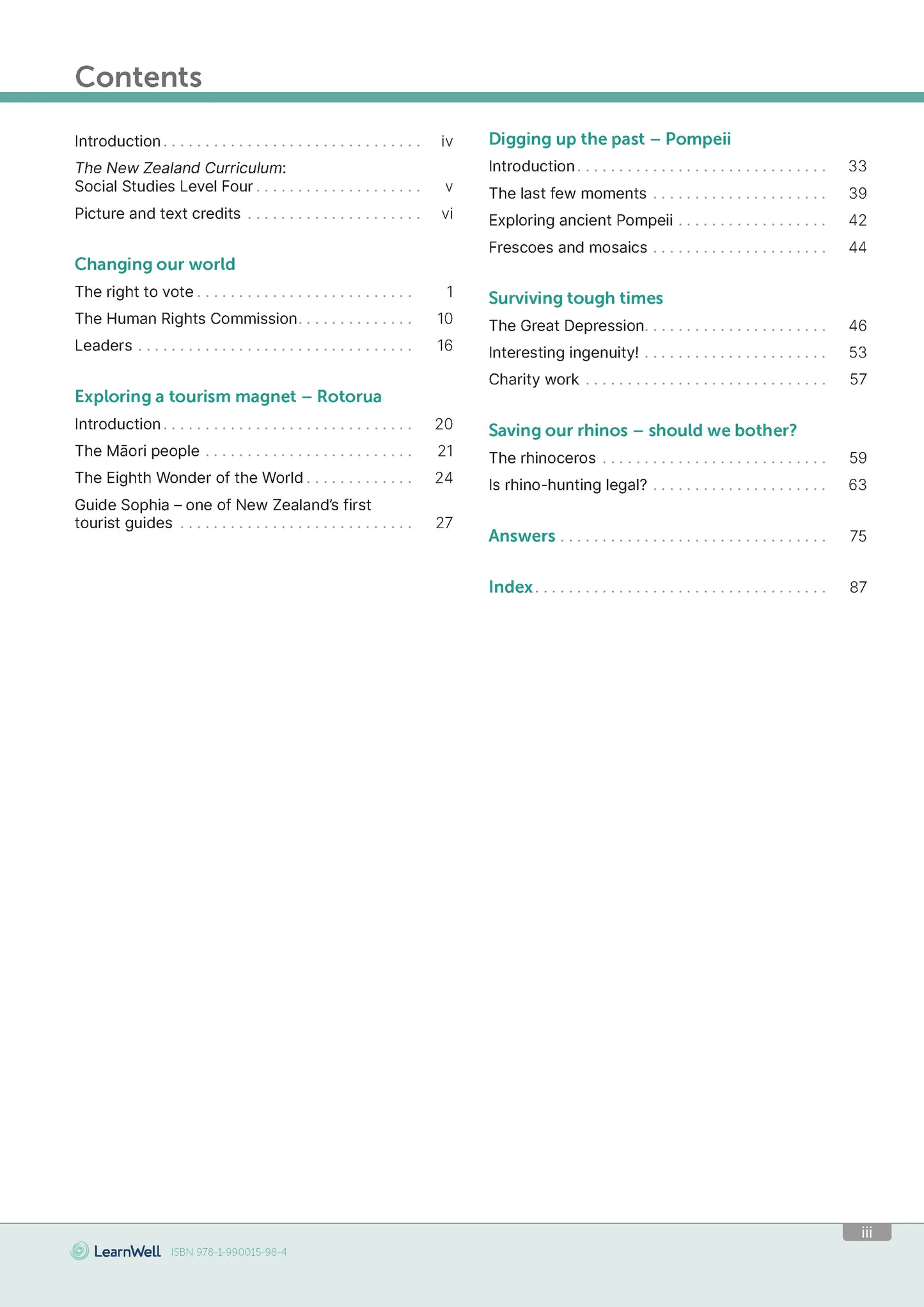 Learnwell Year 7 Social Studies Start Right Workbook