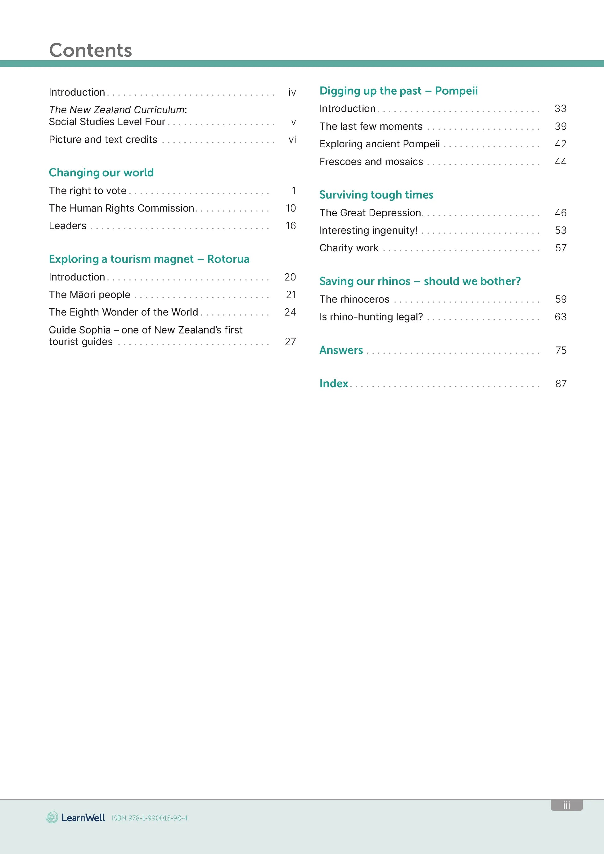 Learnwell Year 7 Social Studies Start Right Workbook