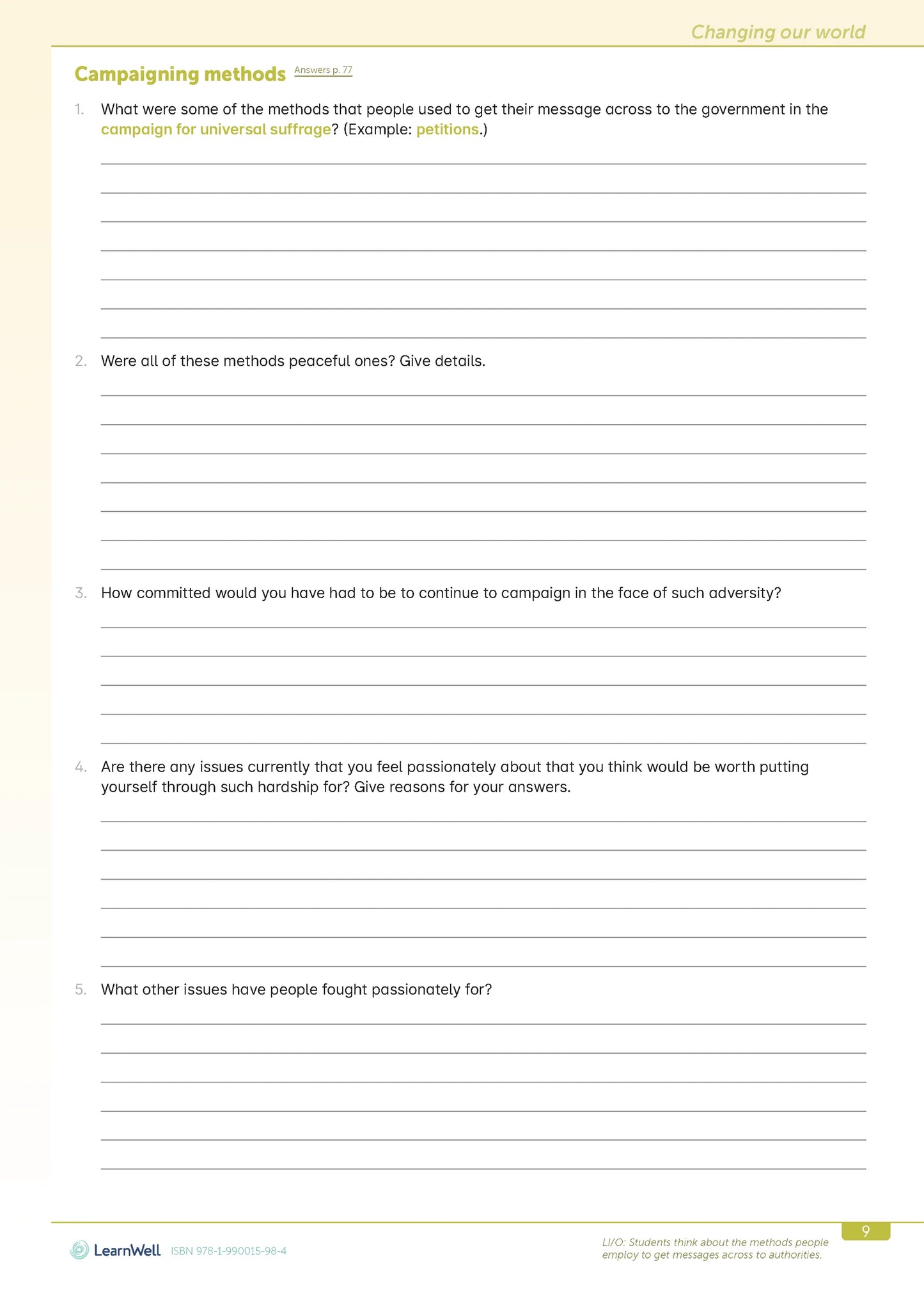 Learnwell Year 7 Social Studies Start Right Workbook