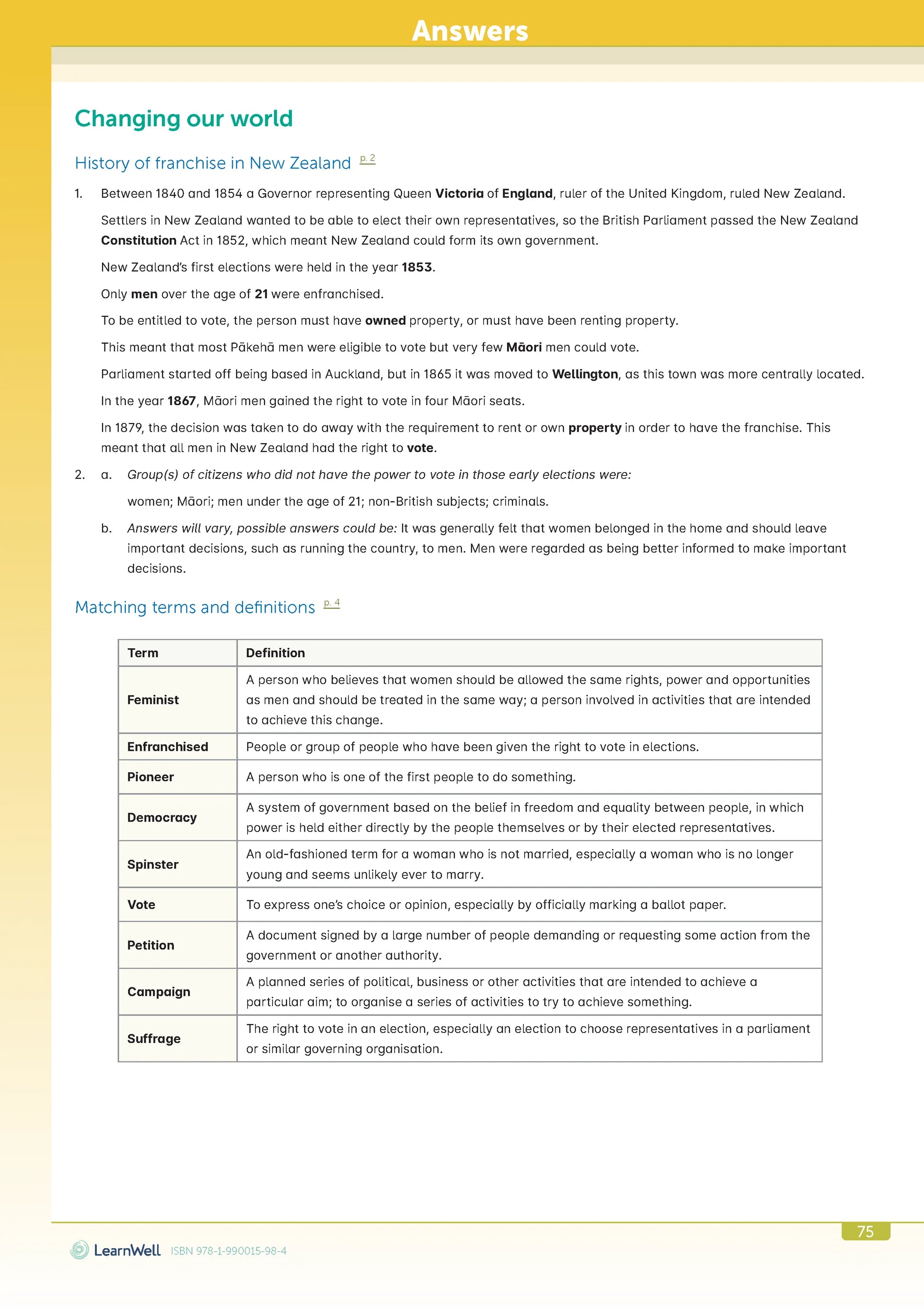 Learnwell Year 7 Social Studies Start Right Workbook