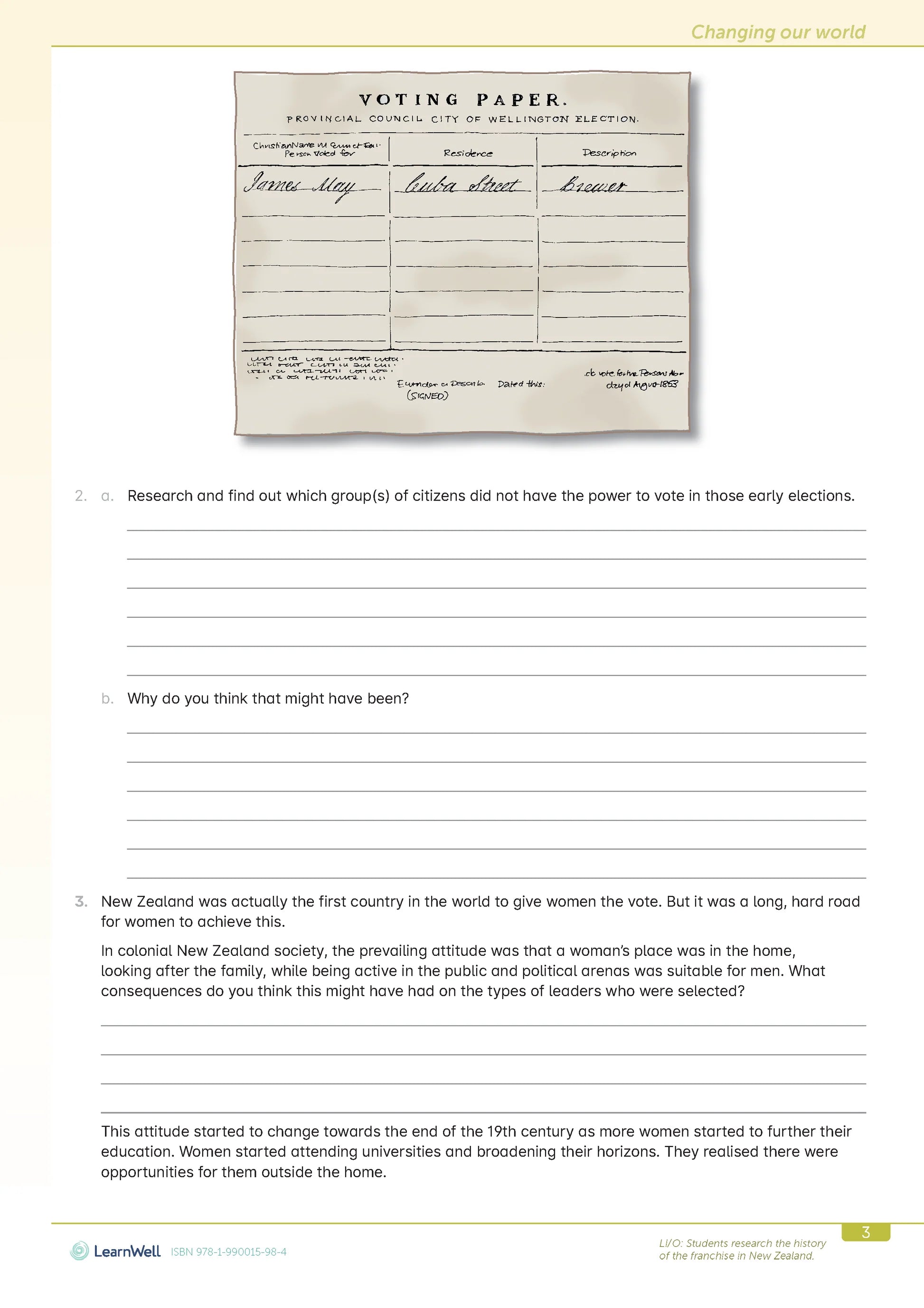 Learnwell Year 7 Social Studies Start Right Workbook