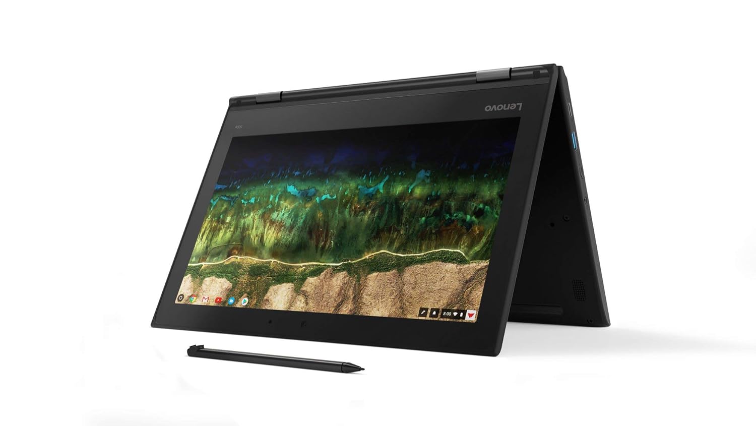 Lenovo Chromebook G3 11.6" HD Touch Screen Flip – Intel N5100, 4GB RAM, 64GB eMMC, ChromeOS, with Stylus Pen