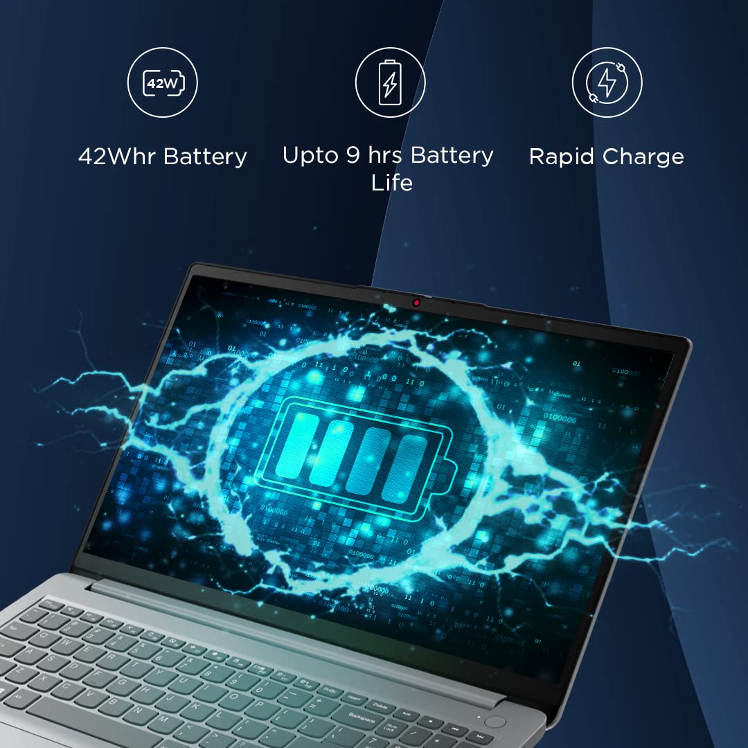 Lenovo Laptop 15.6" Full-HD Screen Intel Celeron 4500 8GB 256GB Win 11 Wi-Fi 6 Dolby Audio™ Speakers