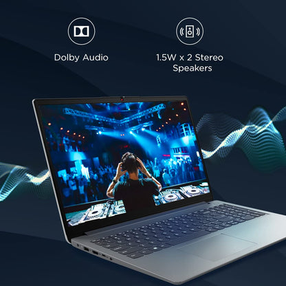 Lenovo Laptop 15.6" Full-HD Screen Intel Celeron 4500 8GB 256GB Win 11 Wi-Fi 6 Dolby Audio™ Speakers