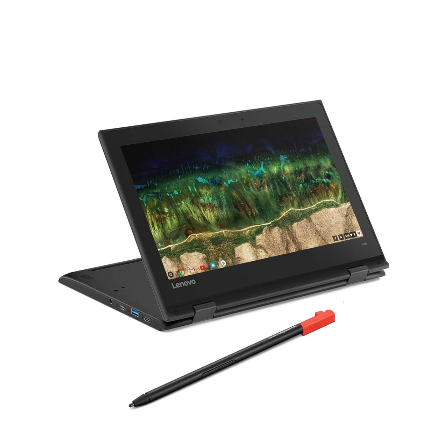 Lenovo Chromebook Gen-3 11.6" HD Touch Screen Flip – Intel N5100, 4GB RAM, 64GB eMMC, ChromeOS, with Stylus Pen
