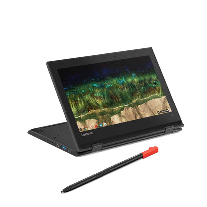 Lenovo Chromebook Gen-3 11.6" HD Touch Screen Flip – Intel N5100, 4GB RAM, 64GB eMMC, ChromeOS, with Stylus Pen