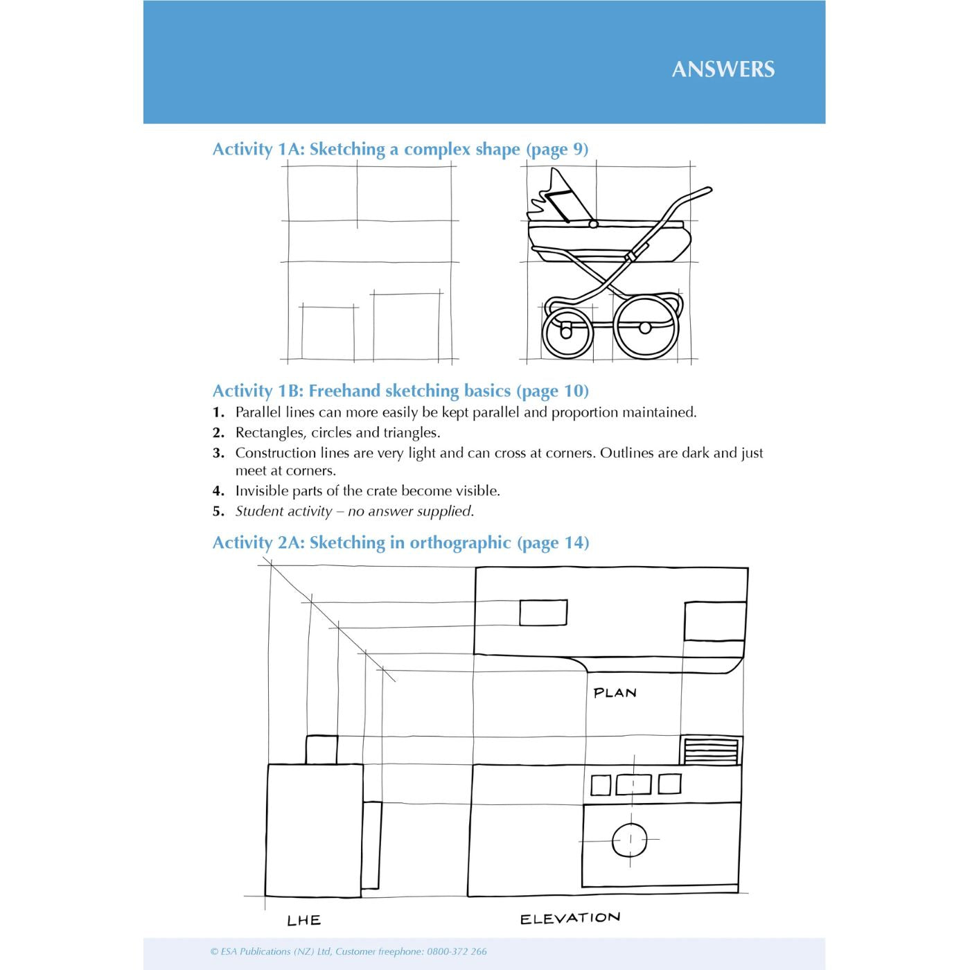 Level 1 Design and Visual Communication ESA Study Guide for NCEA students covering Achievement Standards 1.30 to 1.36 with revision exercises and theory content.