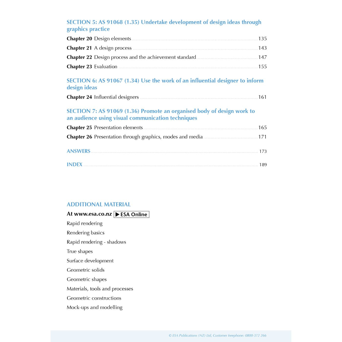 Level 1 Design and Visual Communication ESA Study Guide for NCEA students covering Achievement Standards 1.30 to 1.36 with revision exercises and theory content.