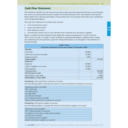 Level 2 Accounting AME Workbook 2026 Edition by Anne Dick covering NCEA Level 2 Accounting Achievement Standards 2.1, 2.3 and 2.4.