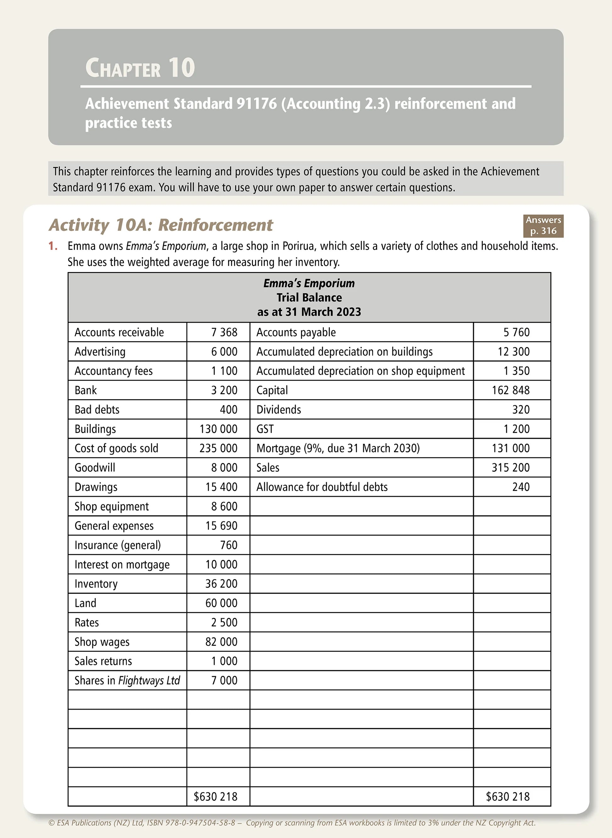Level 2 Accounting Learning Workbook