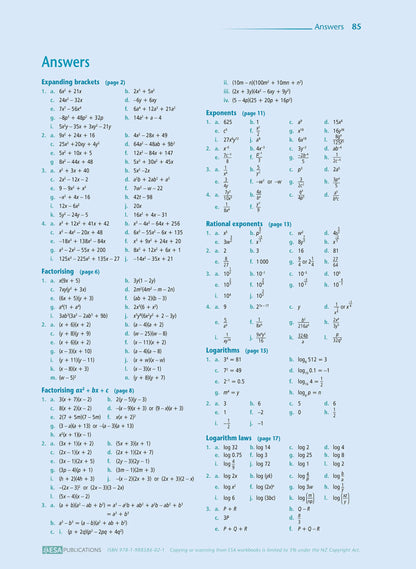 Level 2 Algebra 2.6 Learning Workbook