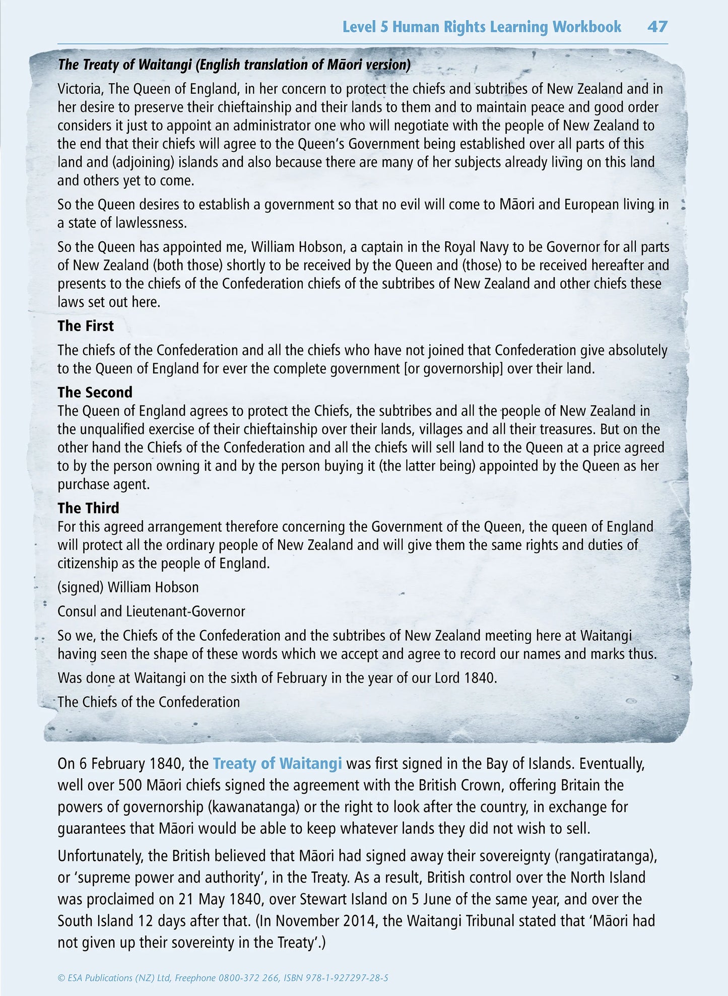 Level 2 Human Rights Learning Workbook