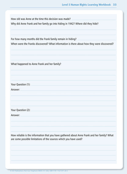 Level 2 Human Rights Learning Workbook